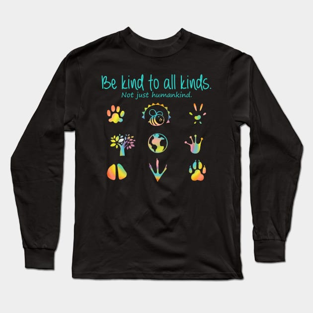 Be Kind to all- Rainbow Long Sleeve T-Shirt by foosweechin